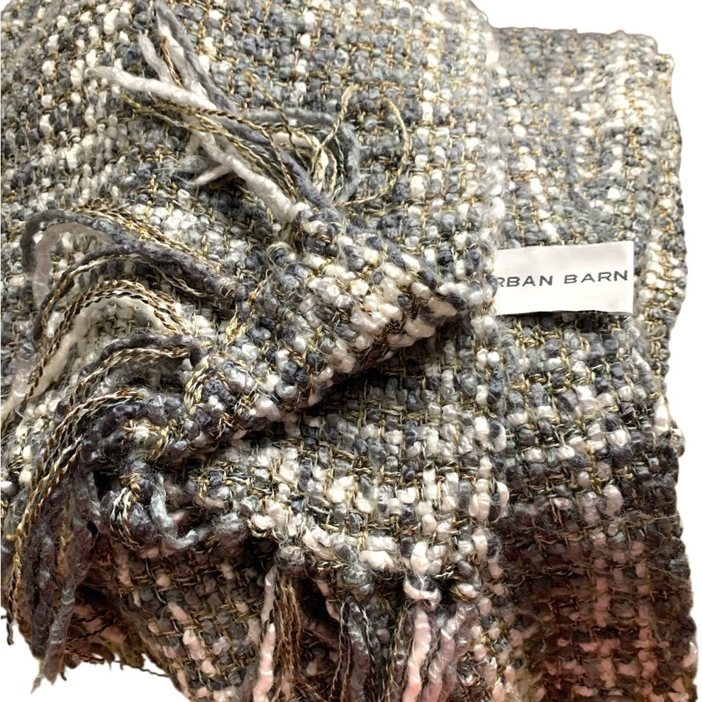 Urban Barn Cozy Tweed Throw Blanket NWOT